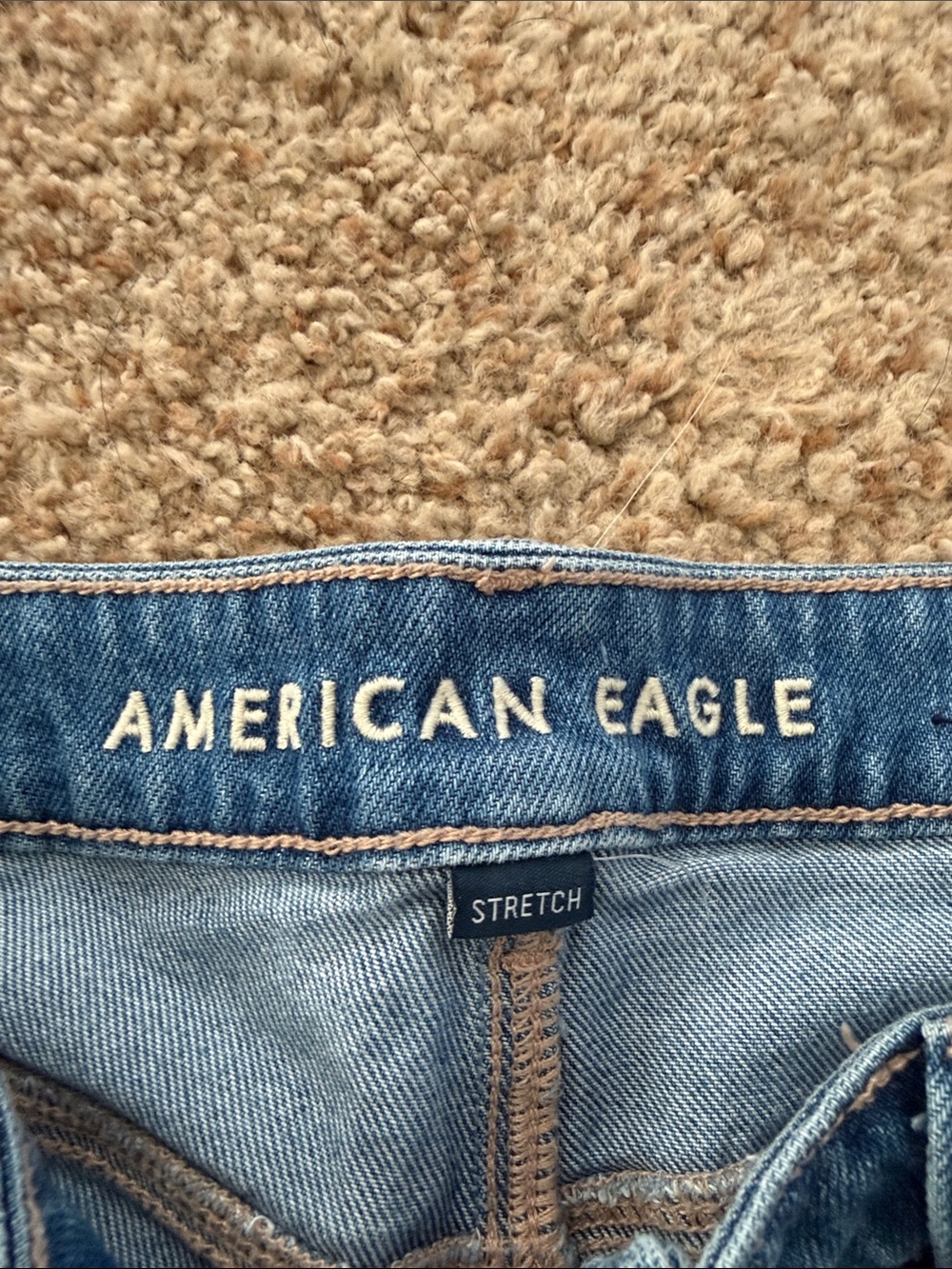 American Eagle Outfitters Mid-Rise Light Blue Denim Shorts - Picture 2 of 4